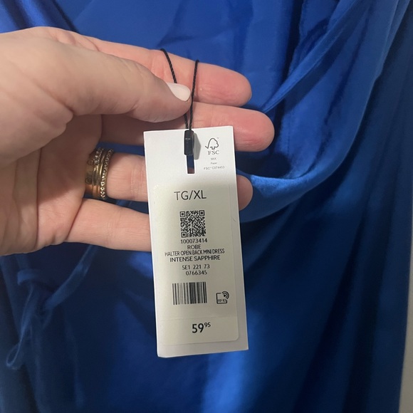 Dynamite Blue Halter Dress - Picture 4 of 4